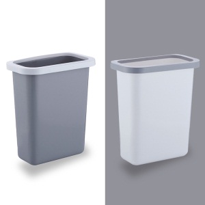 d5厨房橱柜门式可挂式小号分类垃圾桶家用无盖塑料收纳盒壁挂篓桌面