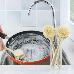 d5厨房长柄清洁刷 家用去污洗锅刷洗碗刷可挂式水槽灶台清洁刷子