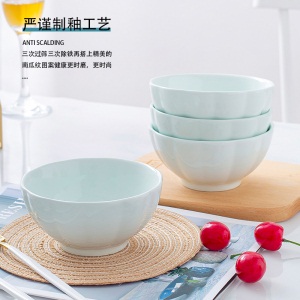 c6日式6个大面碗 家用创意个性陶瓷碗大号汤碗泡面碗可爱少女心饭碗