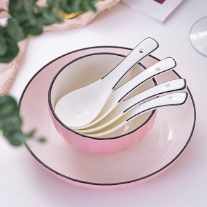c6日式单个碗盘自由搭配家用创意饭碗吃泡面碗陶瓷餐具大号汤碗面碗