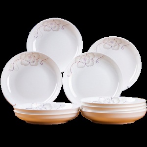 c6盘子菜盘家用陶瓷创意套装组合餐具欧式水果餐盘简约饺子菜碟子