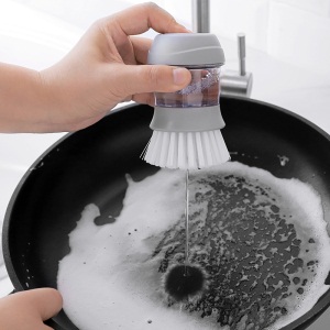 d5刷锅神器不粘油硬毛长柄清洁刷锅刷子洗碗海绵自动加液厨房洗锅刷