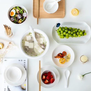 c6景德镇陶瓷餐具套装个性创意网红碗盘饭碗餐碗碟碗筷套装家用组合