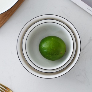 c6创意日式简约碗家用吃饭陶瓷泡面碗餐具水果沙拉碗面碗大号碗汤碗