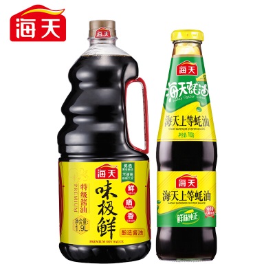 海天特级生抽味极鲜1.9L+上等蚝油700gs587