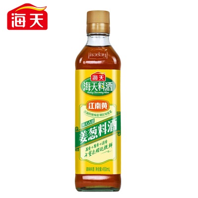 海天 料酒 古道姜葱料酒450ml 烹饪黄酒 调味去腥解膻 中华老字号s587