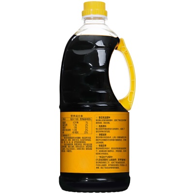 鲁花自然鲜炒菜香酱油1.98L 特级生抽 零添加防腐剂 家用 厨房调味品s501