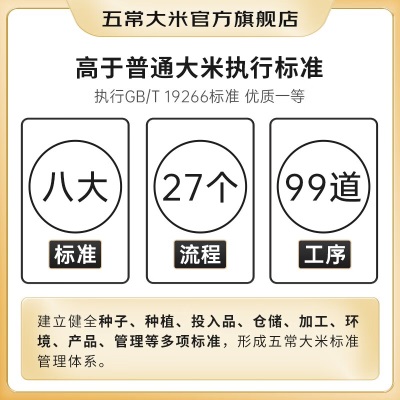 五常大米 官方溯源 京贡1号金奖大米 绿色稻花香2号 东北大米 5kg/10斤s588