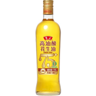 鲁花 食用油 高油酸花生油2.5L 铁罐装s501