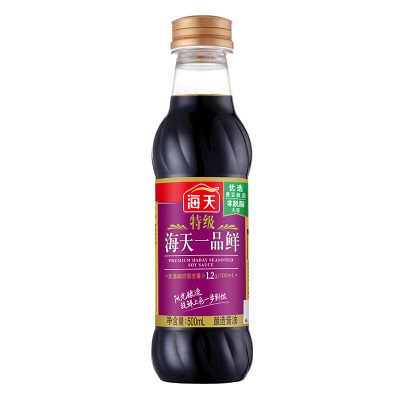 海天 酿造酱油 特级一品鲜生抽500ml 中华老字号s587