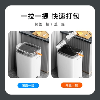 佳帮手垃圾桶脚踏式卫生间厨房客厅垃圾桶内外双桶带盖厕所垃圾桶大号s439