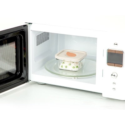 Glasslock进口耐热保鲜盒微波炉加热便携饭盒学生上班族饭碗冰箱收纳储物盒s440