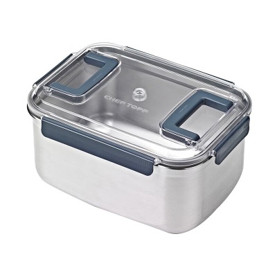 Glasslock进口不锈钢保鲜盒 大容量手提式冰箱收纳储存盒 9400mls440
