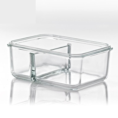 Glasslock韩国进口钢化玻璃分隔保鲜盒耐热微波炉饭盒s440