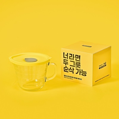 Glasslock 进口烘焙工具 量杯刻度杯 加厚透明玻璃测量杯泡面碗Gl2550s440
