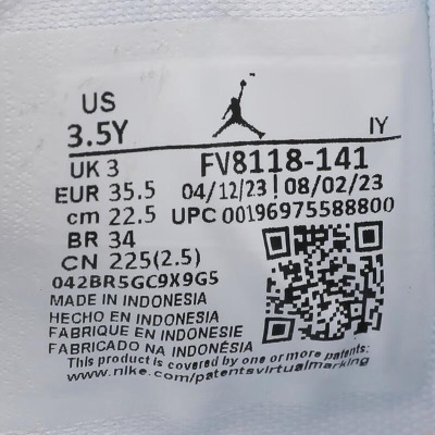 耐克（NIKE）AIR JORDAN LEGACY 312 (GS)篮球鞋 FV8118-141s447
